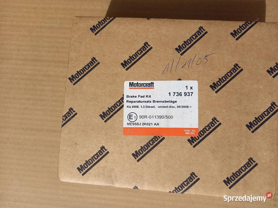 1736937 1778384 Klocki hamprzód Ka08 13 TDCI małopolskie Kraków