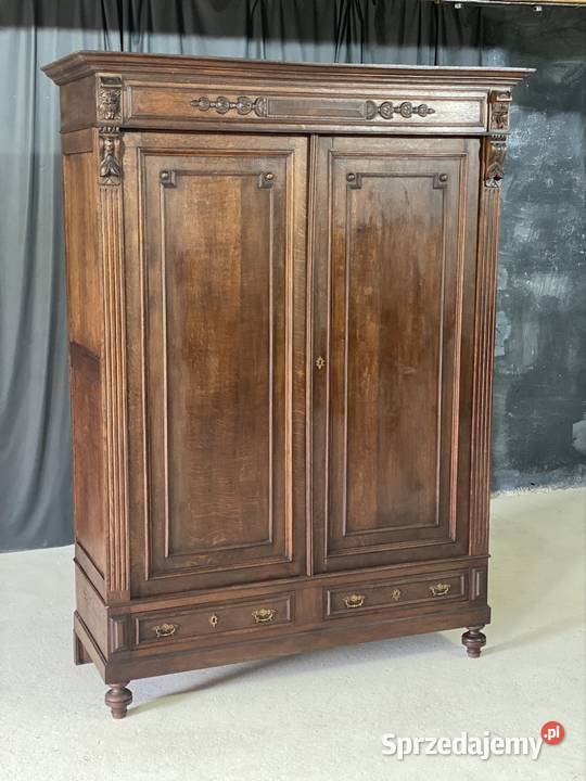 Szafa eklektyczna z szufladami antyk 108cm zachodniopomorskie Budno