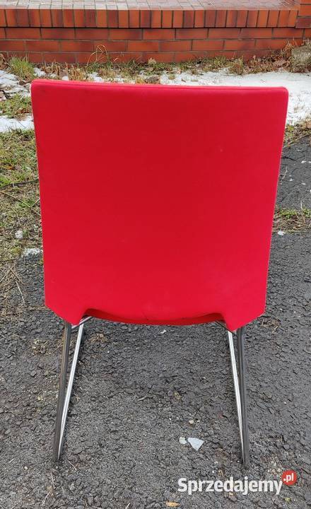 Fotel biurowy PROFI Arca czerwony używany stan Wrocław sprzedam