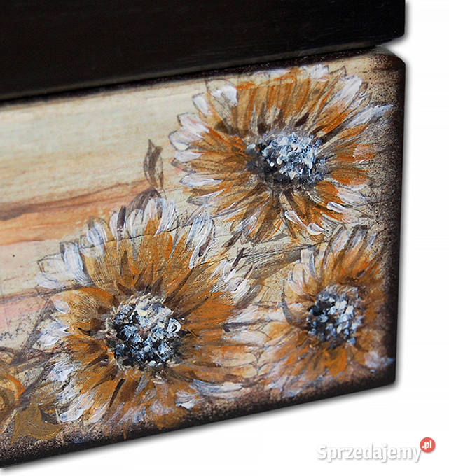 SZKATUŁKA pudełko drewniane VINTAGE GIRL 20X20 Bydgoszcz