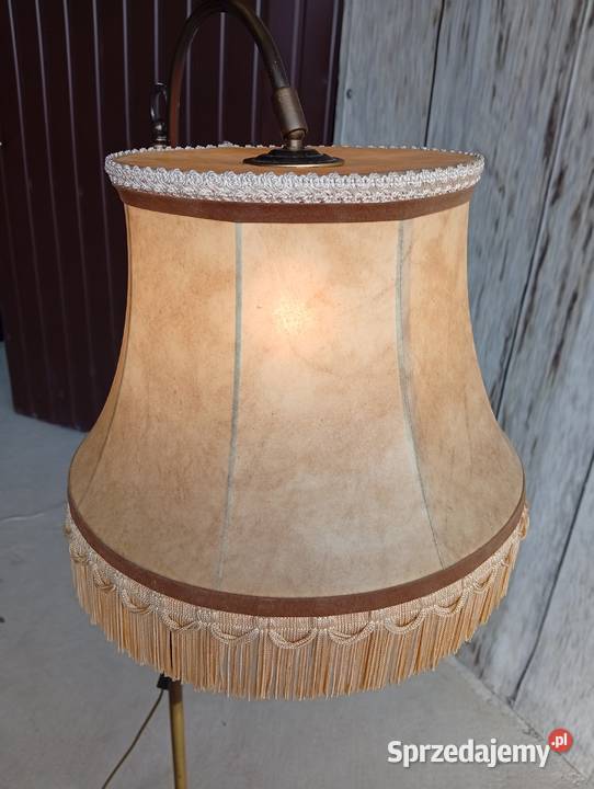 mosiężna lampa podłogowa w stylu vintage 254 Byczyna sprzedam
