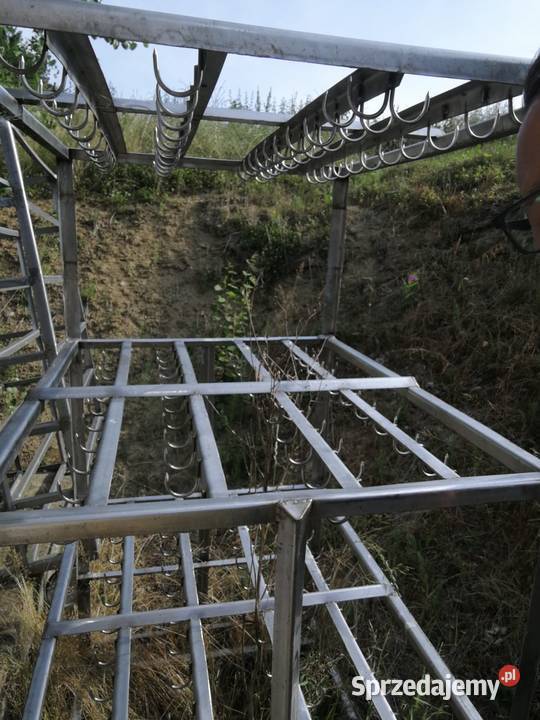 Regał z stali nierdzewnej na kołach plastikowych Stary Sącz sprzedam