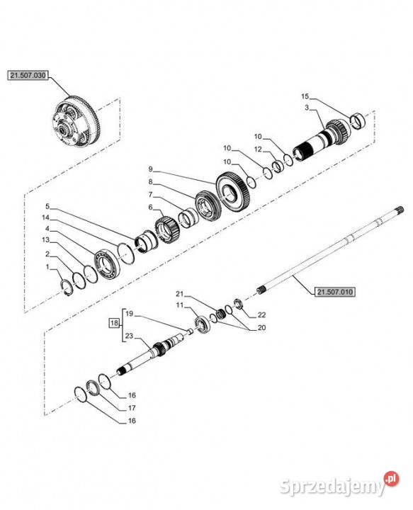 Holland T6070 Wałek 87699353 Jastrzębniki sprzedam