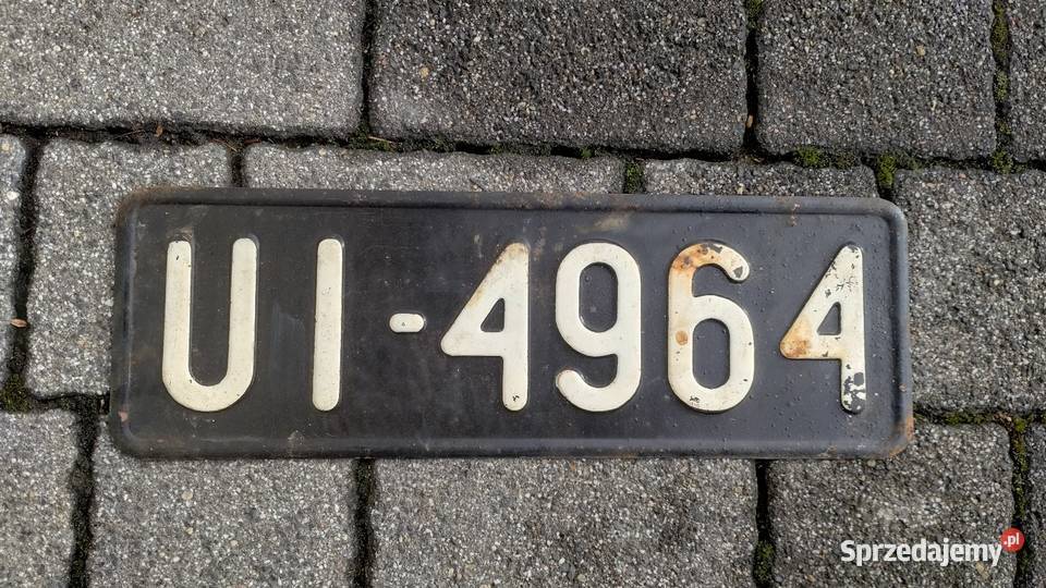 Czarna tablica rejestracyjna wojsko polskie Bydgoszcz