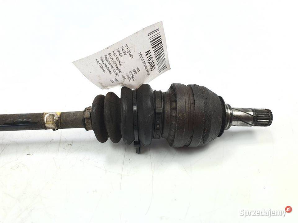 PÓŁOŚ PRAWA PRZÓD OPEL ASTRA G osobowe Lipno