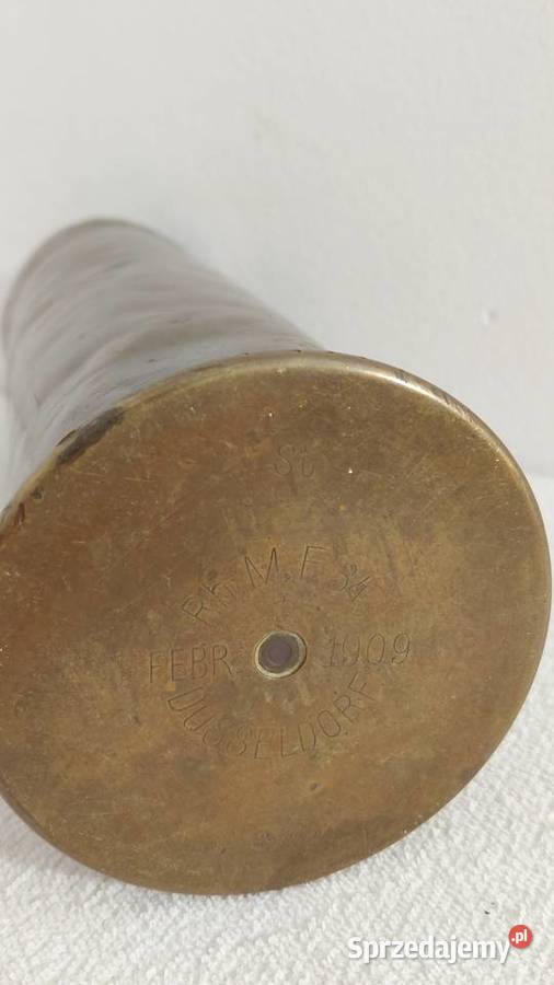 Łuska artyleryjska 1909r Dsseldorf Krzykawa