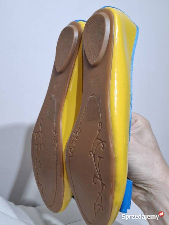 Baleriny 39 Metalika baletki buty damskie Kraków sprzedam