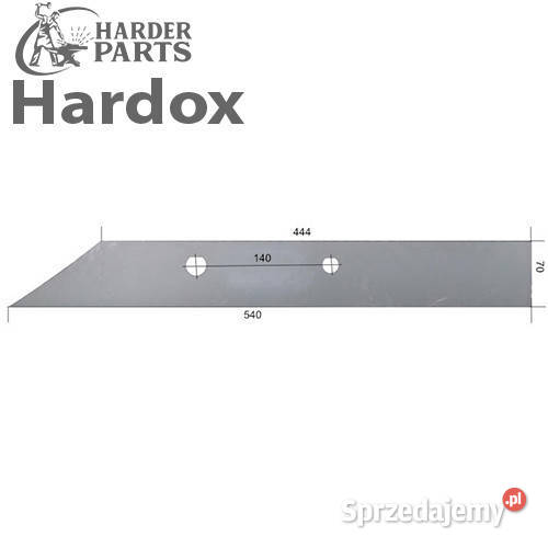 Płoza długa HARDOX BKG8P d części do pługa KRONE podlaskie Suwałki