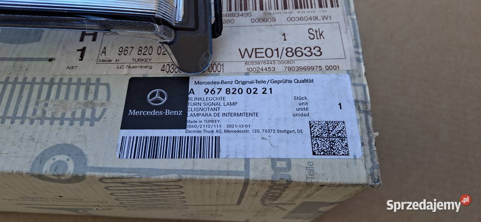 MERCEDES ATEGO KIERUNKOWSKAZ PRAWY NOWY ORYGINAŁ lubuskie Bieleń