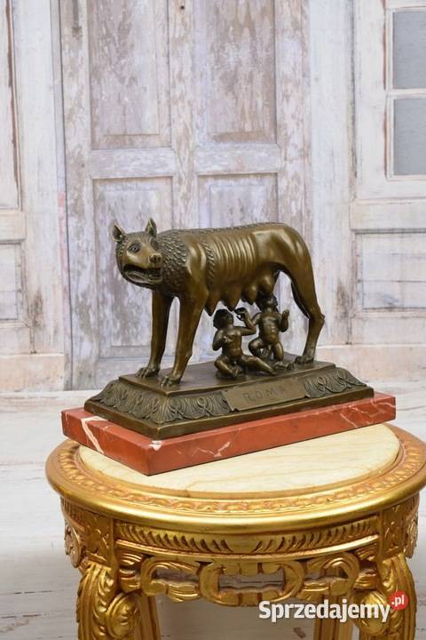 Wilczyca Kapitolińska Romulus i Remus Figura z Rzeźby i figury