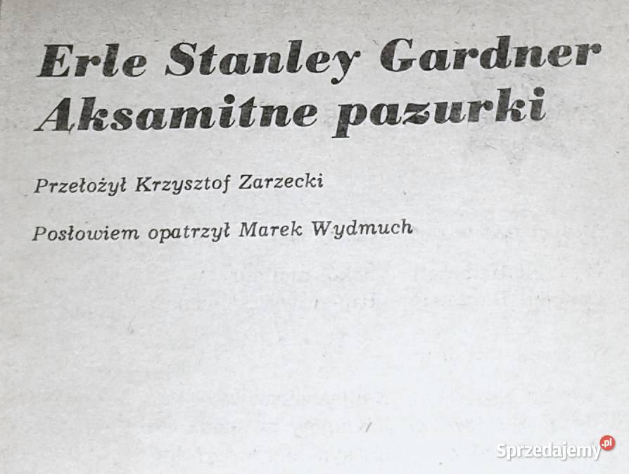 Aksamitne pazurki Erle Stanley Gardner sprzedam