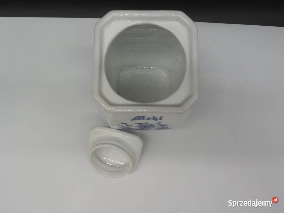 Pojemnik porcelanowy na mąkę MEHL Mąka Wzór wielkopolskie Raszków sprzedam