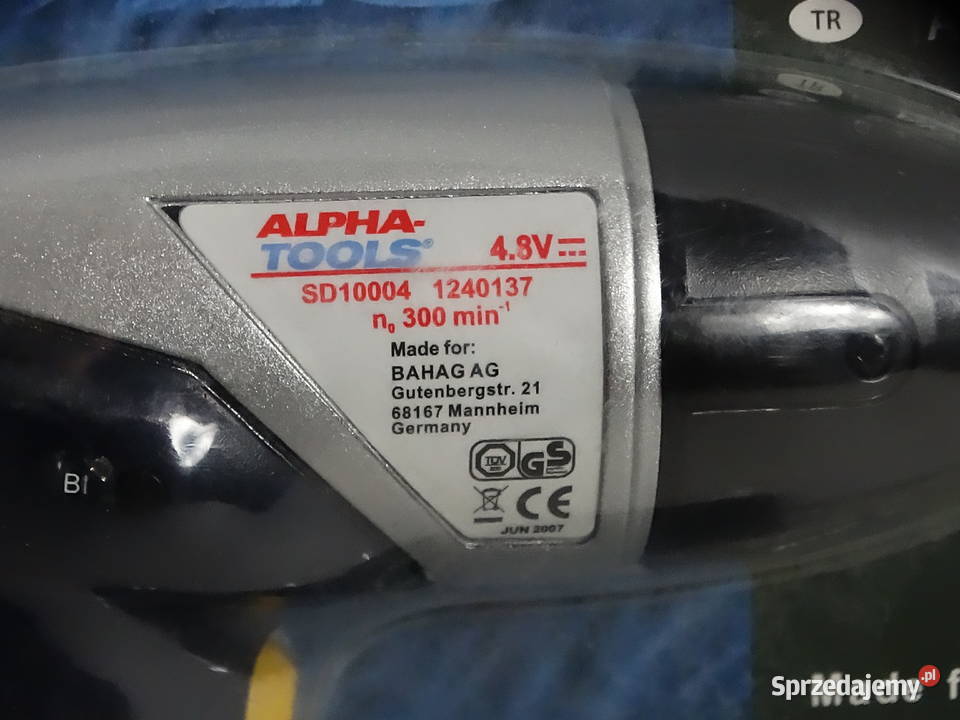 Nowy Wkrętak Akumulatorowy Alpha Tools SD10004 Biłgoraj