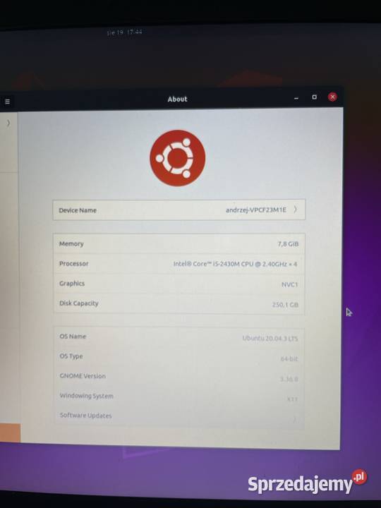 Sprawny laptop Sony Vaio PCG81412M wielkopolskie Poznań