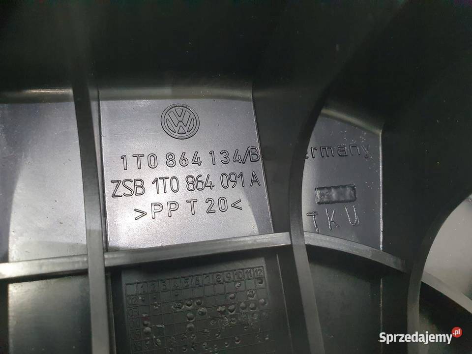 STELAŻ RAMKA SCHOWKA LEWY VW TOURAN 1T0864134B osobowe