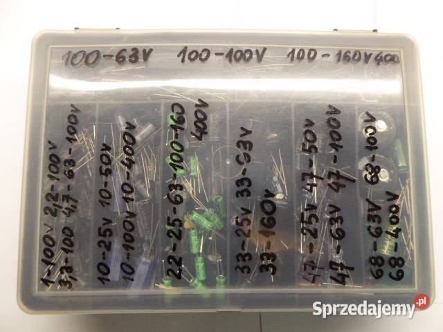 Zestaw kondensatorów elektrolitycznych 2 kpl zachodniopomorskie Szczecin sprzedam