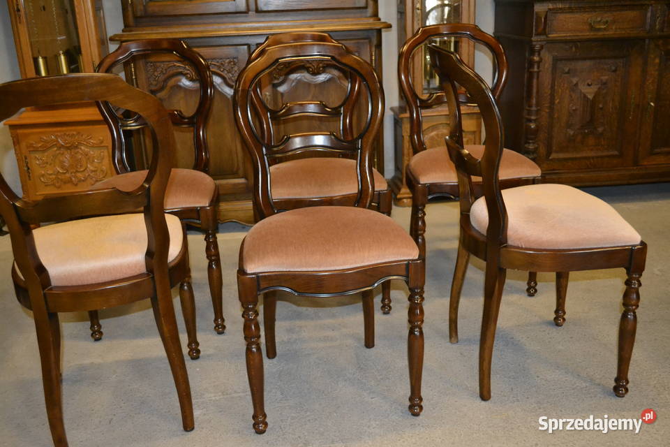 krzesła z tapicerką 6 Będzin sprzedam