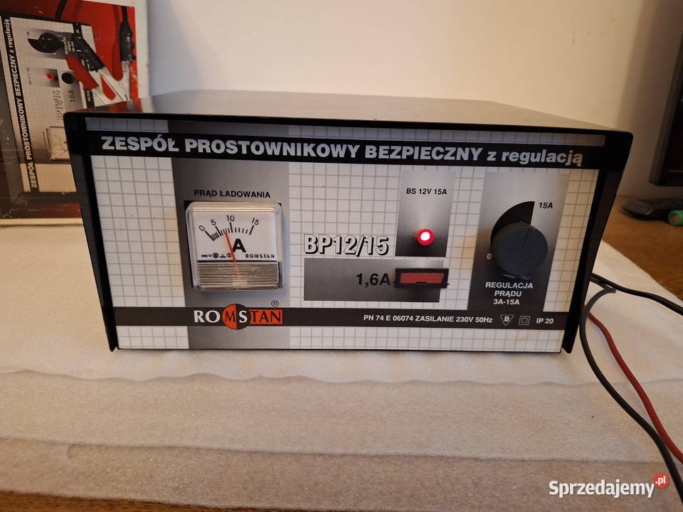 Romstan BP 12V15A polski prostownik mazowieckie Warszawa sprzedam