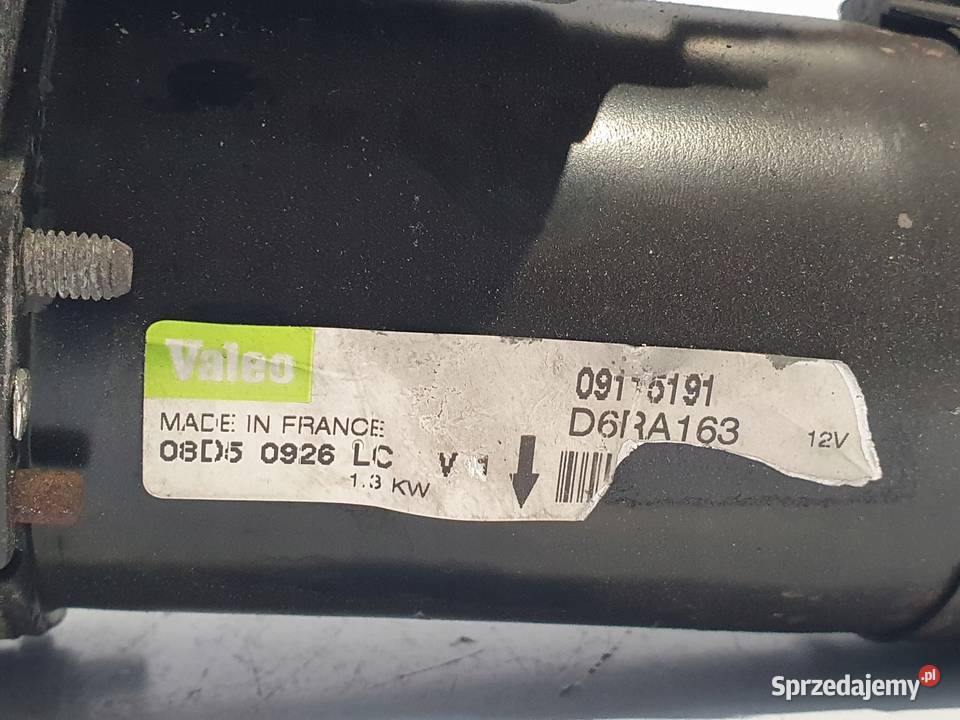 ROZRUSZNIK Opel Meriva A 16 16V valeo D6RA163 Chełm