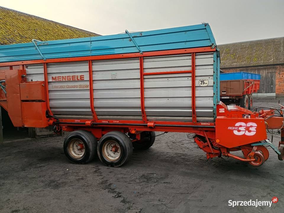Przyczepa samozbierajaca Mengele law 360 Krone wielkopolskie