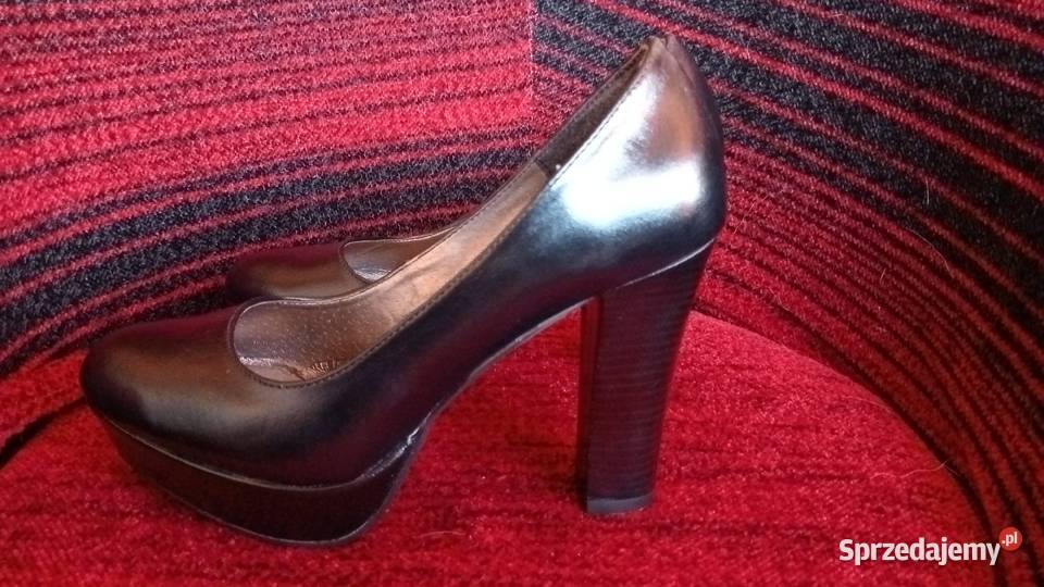 Czółenka damskie wysoki obcas skóra 38 Nowy Sącz