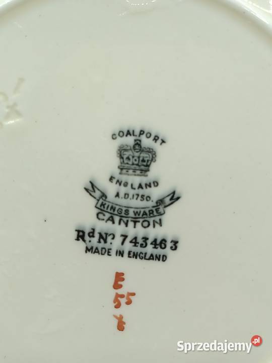 Talerz Coalport Canton Kings Ware Zamość