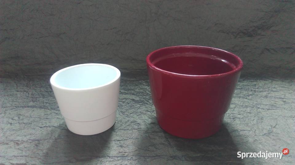OSŁONKI doniczki Kolor ceramika kpl2 NOWE sprzedam