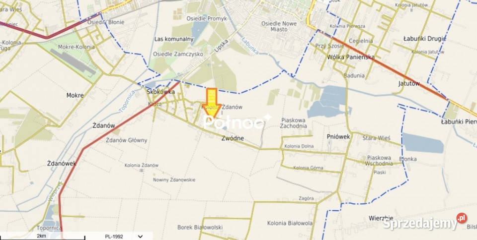 działka na skraju miasta Żdanów sprzedam
