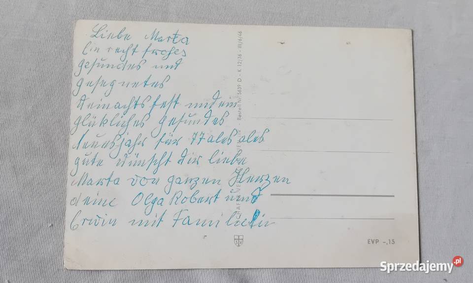 Pocztówka bożonarodzeniowa RFN 1976 r z obiegu