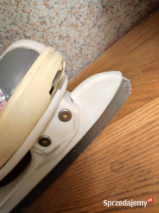 Łyżwy buty na lodowisko srebrne białe Kielce sprzedam