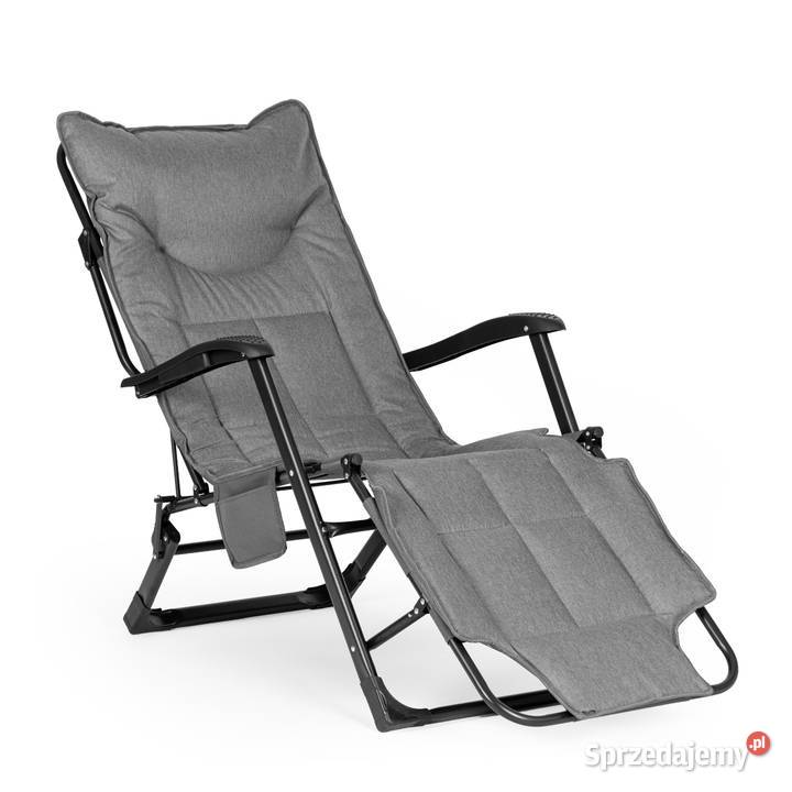 Leżak ogrodowy 2w1 szary opolskie