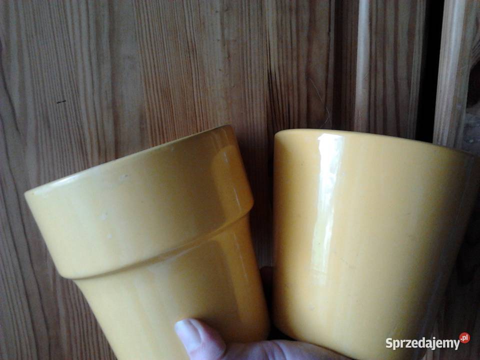 Zestaw doniczek ceramicznych glinianych kolor Kraków