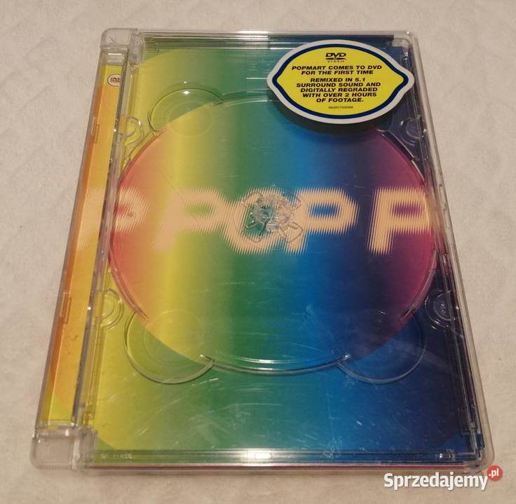 Pudełko Box płycie DVD U2 Popmart Live from Czeladź
