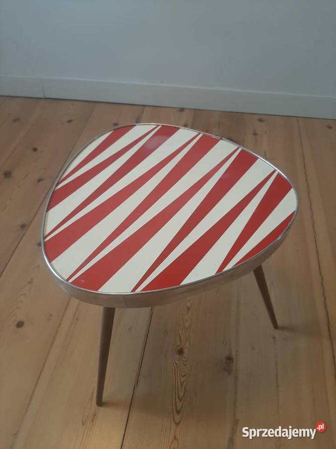 Stolik kawowy nerka patyczak z czasów PRL lata Szczecin