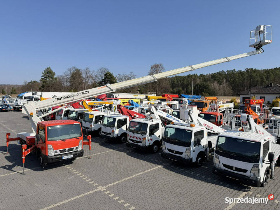 Nissan Cabstar Podnośnik Koszowy 27m RUTHMANN TB immobilizer świętokrzyskie Widełki