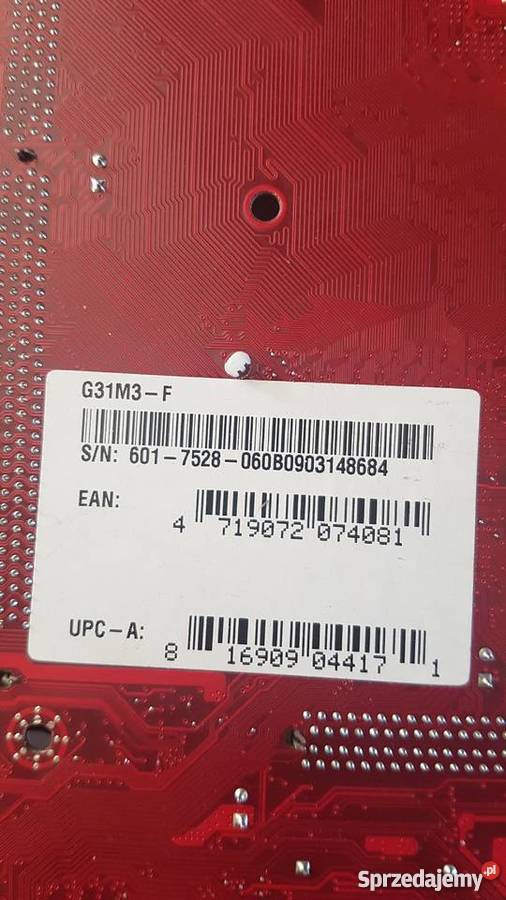 MSI MS7528 ver11 G31M3F i Intel Pentium D 34 GHz Warszawa