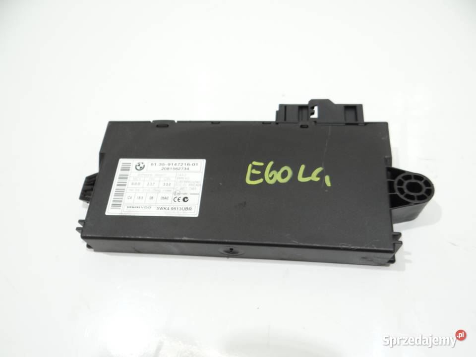 MODUŁ STEROWNIK CAS BMW E60 E61 LCI 9147216 Pozostałe lubelskie Strzyżewice