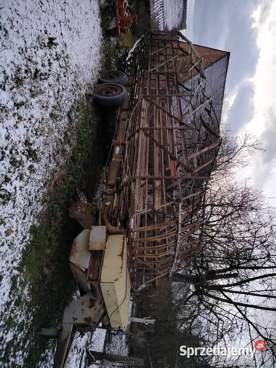 Przyczepa samozbierająca na tandemie T0502 opolskie Głubczyce