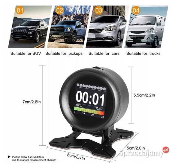 AUTOOL X60 Wyświetlacz 16 cala samochodowy lubuskie Gorzów Wielkopolski