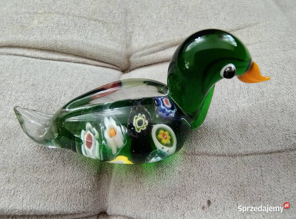 Szklana kolorowa kaczuszka Żory