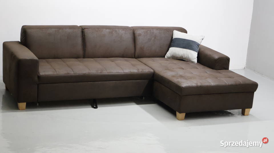 TPX Narożnik funkcją spania brązowy kanapa Narożniki Meble Poznań sprzedam