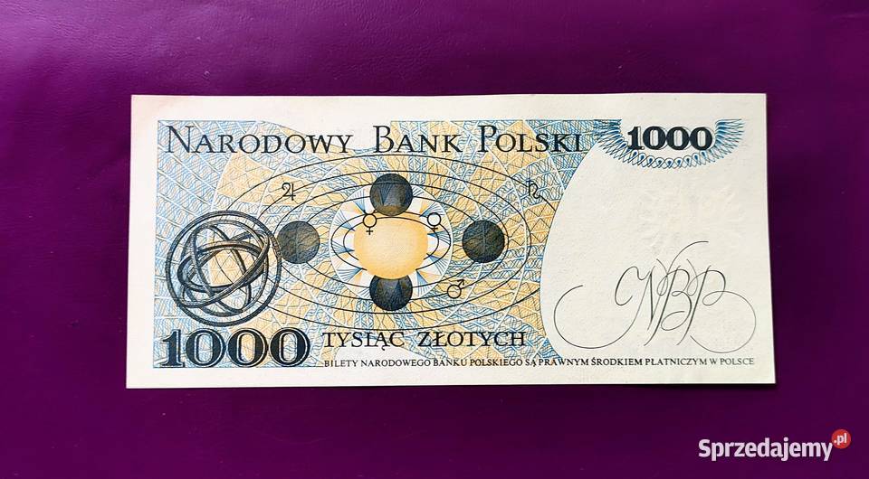 Banknot z PRLu 1000 1982 stan UNC 2 Numizmatyka Pruszków