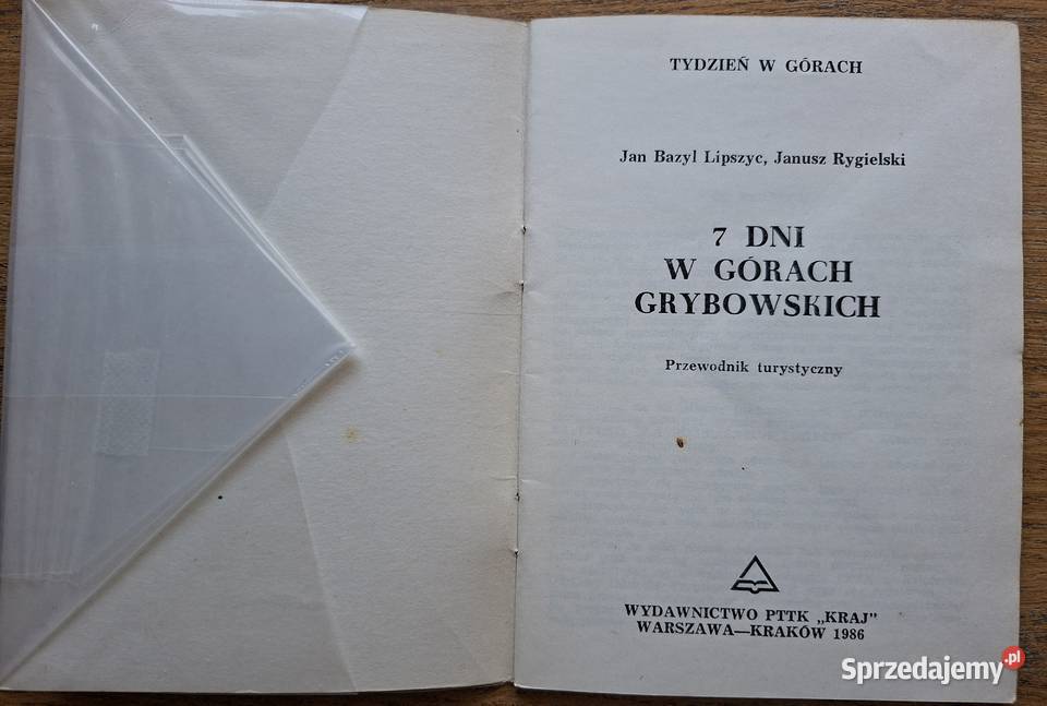 7 dni w Górach GrybowskichJBazyl Lipszyc Mapy i przewodniki Kraków