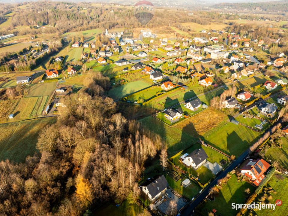 Krzywaczka działka pod bliźniaka dwa domy utwardzona Sprzedaż