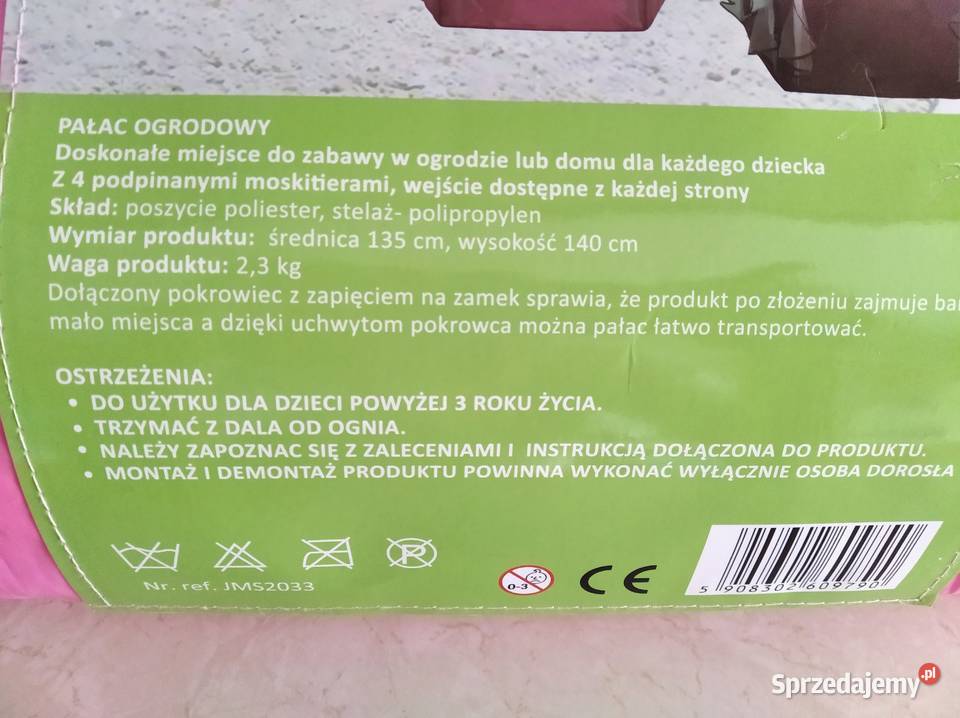 NAJTANIEJ Namiot Dziecięcy Zamek Pałac Ogrodowy Zabrze