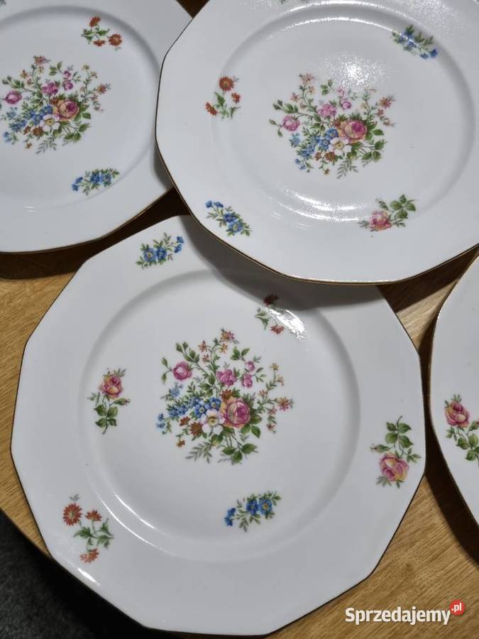 Talerze Płaskie Porcelana francuska Limoges Wola Podłężna