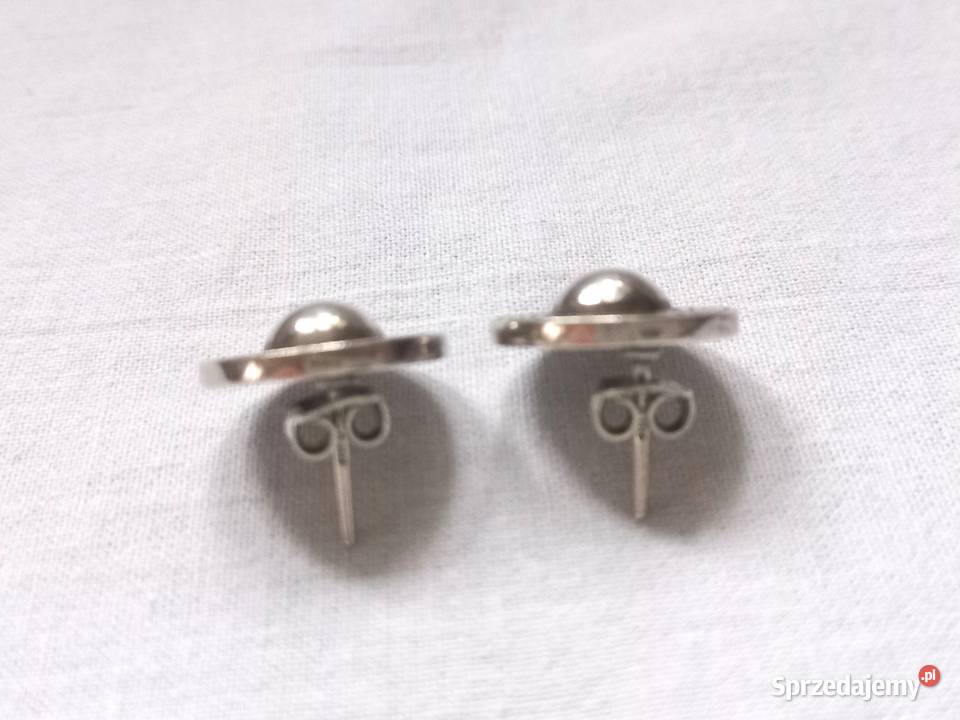 Kolczyki srebrne Oksydowane sztyft aż 8 g NOWE Białystok