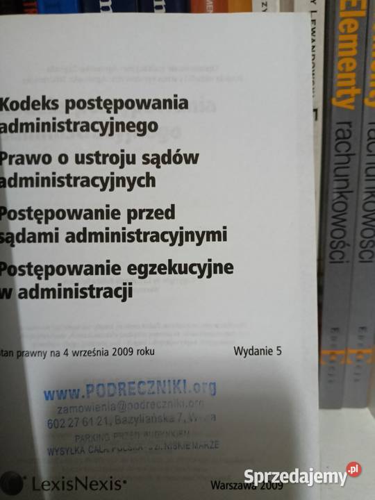 Księgarnia prawnicza książki prawo Warszawa mazowieckie