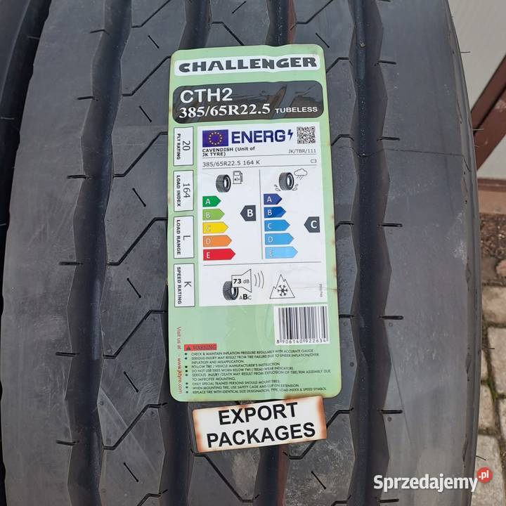 NOWE OPONY CHALLENGER CTH2 38565225 164K 22.5cale Ciężarowe