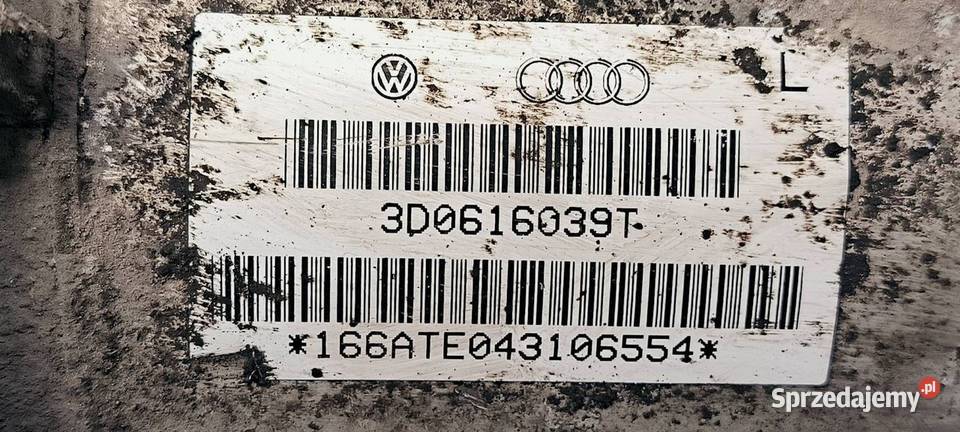 AMORTYZATOR LEWY PRZÓD VOLKSWAGEN PHAETON osobowe Pozostałe Lipno